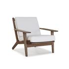 Poltrona Estofada 1 Lugar 93cm Em Madeira Eucalipto Marrom