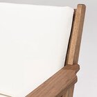 Poltrona Estofada 1 Lugar 93cm Em Madeira Eucalipto Marrom