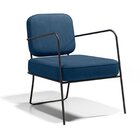 Poltrona Estofada Com Base Em Ferro Heredia Espresso Móveis V