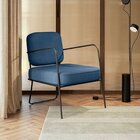 Poltrona Estofada Com Base Em Ferro Heredia Espresso Móveis V