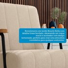 Poltrona Estofada Com Braço Em Madeira Sonsonate Espresso Móv