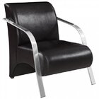 Poltrona Estofada Com Braços Mix Estofamix Preto