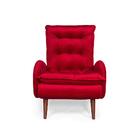 Poltrona Estofada Diandra Cia Do Estofado - Vermelha