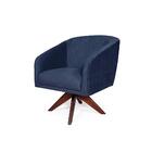 Poltrona Estofada Lívia Cia Do Estofado - Azul Marinho