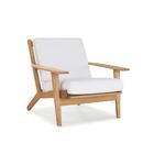 Poltrona Estofada Lotus 1 Lugar 93cm Em Madeira Eucalipto -