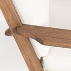 Poltrona Estofada Lotus 2 Lugares 185cm Madeira Eucalipto