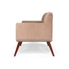 Poltrona Estofada Raquel Cia Do Estofado - Nude