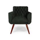 Poltrona Estofada Raquel Cia Do Estofado - Verde Escuro