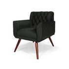 Poltrona Estofada Raquel Cia Do Estofado - Verde Escuro