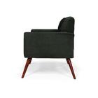 Poltrona Estofada Raquel Cia Do Estofado - Verde Escuro