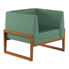 Poltrona Ettore Verde Sage - Tebarrot