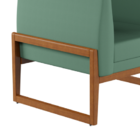 Poltrona Ettore Verde Sage - Tebarrot