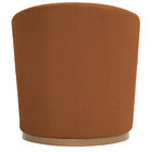 Poltrona Évora Base Aço Ouro Fosco Poliéster Camel - Nexta Ca