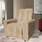 Poltrona Extensão De Cílios Reclinável Fiesta Capuccino