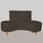 Poltrona Feijão Organico Angela Pes Palito 140 Marrom