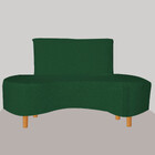 Poltrona Feijão Organico Pes Palito Verde