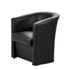 Poltrona Ferradura Salão De Beleza Manicure Preta Corino