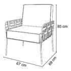 Poltrona Filadélfia Veludo Base De Ferro Cobre - D'rossi - Az