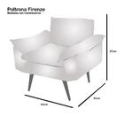 Poltrona Firenze Veludo Kero Konforto Goiaba