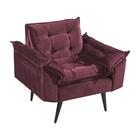 Poltrona Firenze Veludo Kero Konforto Goiaba