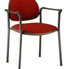 Poltrona Fixa Base Fixa  Linha King Vermelho