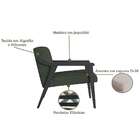 Poltrona Flavia Algodão Verde E Preta