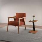 Poltrona Flavia Marrom E Nogueira