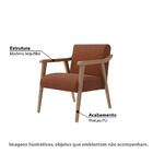 Poltrona Flavia Marrom E Nogueira