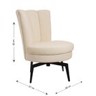 Poltrona Flor Giratória 82cm X 67cm X 65cm Natural