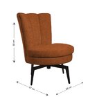 Poltrona Flor Giratória 82cm X 67cm X 65cm Terracota