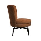 Poltrona Flor Giratória 82cm X 67cm X 65cm Terracota