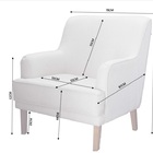 Poltrona Florenza Luxo Linho Bege