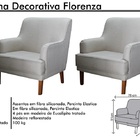 Poltrona Florenza Luxo Linho Bege