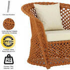 Poltrona Flórida Em Corda Náutica Alumínio Trama Original