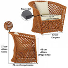 Poltrona Flórida Em Corda Náutica Alumínio Trama Original