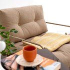 Poltrona Fly Bege Base Metálica Cobre