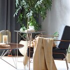 Poltrona Fly Cobre com Preto Base Metal tecido Impermeável