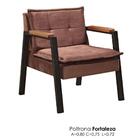 Poltrona Fortaleza Estilo Industrial Marrom