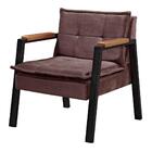 Poltrona Fortaleza Estilo Industrial Marrom