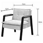 Poltrona Fortaleza Estilo Industrial Palha