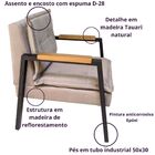 Poltrona Fortaleza Para Decoração Da Sala - Capuccino