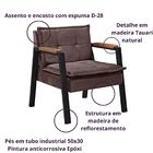 Poltrona Fortaleza Para Decoração Da Sala - Marrom