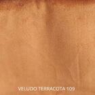 Poltrona Fortaleza Veludo Terracota Base Em Metal Preto