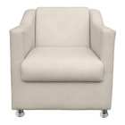 Poltrona Gabi Para Sala E Quarto Corino Bege - Jylcrom