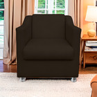 Poltrona Gabi Para Sala E Quarto Corino - Jylcrom - Marrom