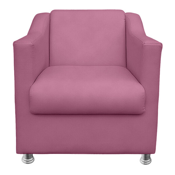 Poltrona Gabi Para Sala E Quarto Corino - Jylcrom - Pink