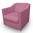 Poltrona Gabi Para Sala E Quarto Corino Pink - Jylcrom