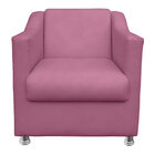Poltrona Gabi Para Sala E Quarto Corino Pink - Jylcrom