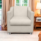 Poltrona Gabi Para Sala E Quarto Suede Bege - Jylcrom