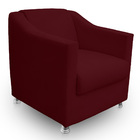 Poltrona Gabi Para Sala E Quarto Suede - Jylcrom - Bordo